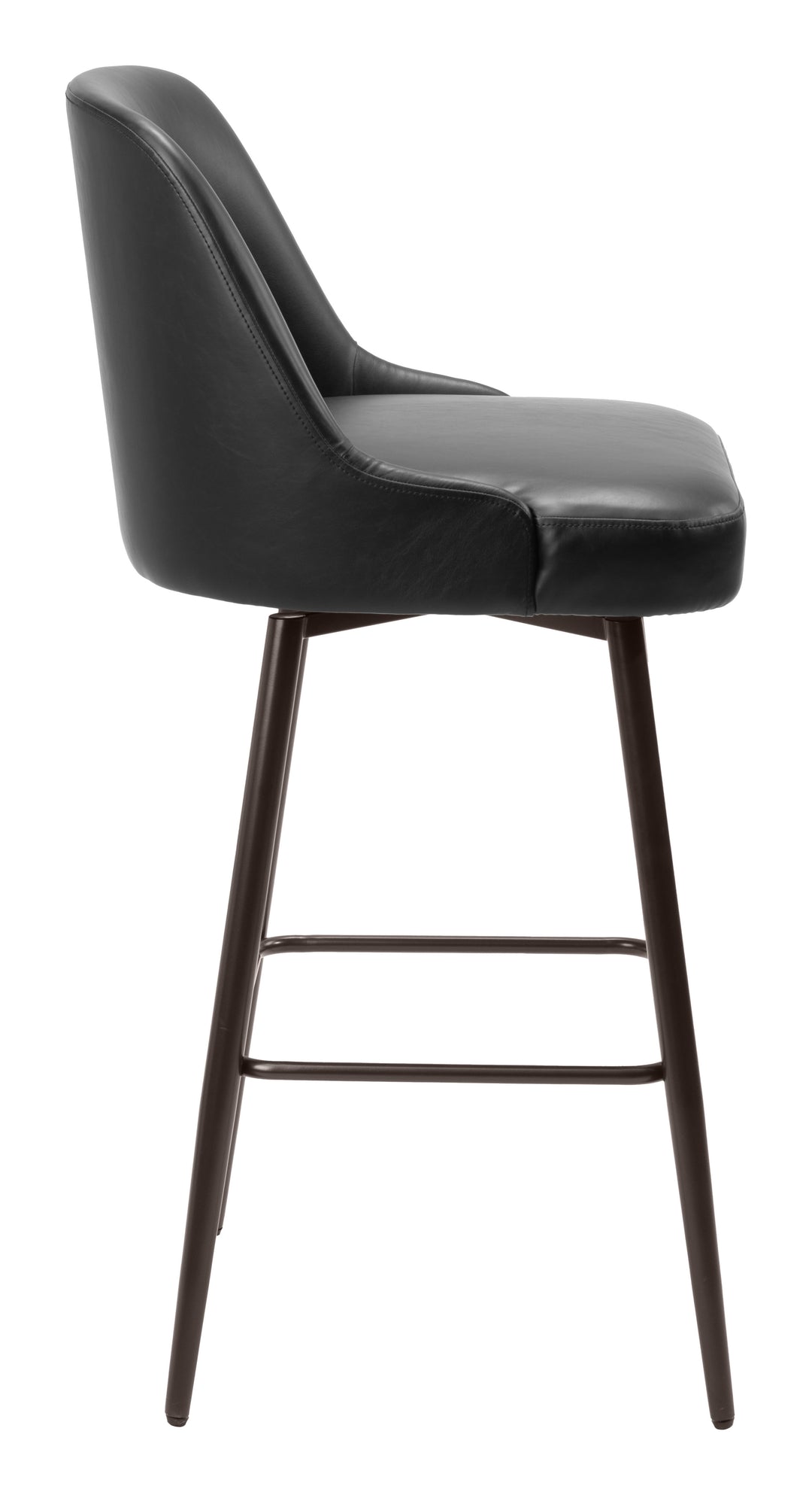 The Keppel Swivel Barstool Black & Bronze  Era and Style Inspired Home Decor 1