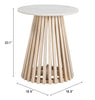 The Mazara Side Table White & Natural  Era and Style Inspired Home Decor 1