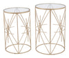 The Hadrian Side Table Set (2-Piece) Gold  Era and Style Inspired Home Decor 1