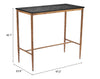 The Nida Bar Table Black & Bronze  Era and Style Inspired Home Decor 1