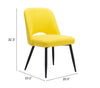 The Teddy Dining Chair (Set of 2) Yellow  Era and Style Inspired Home Decor 1