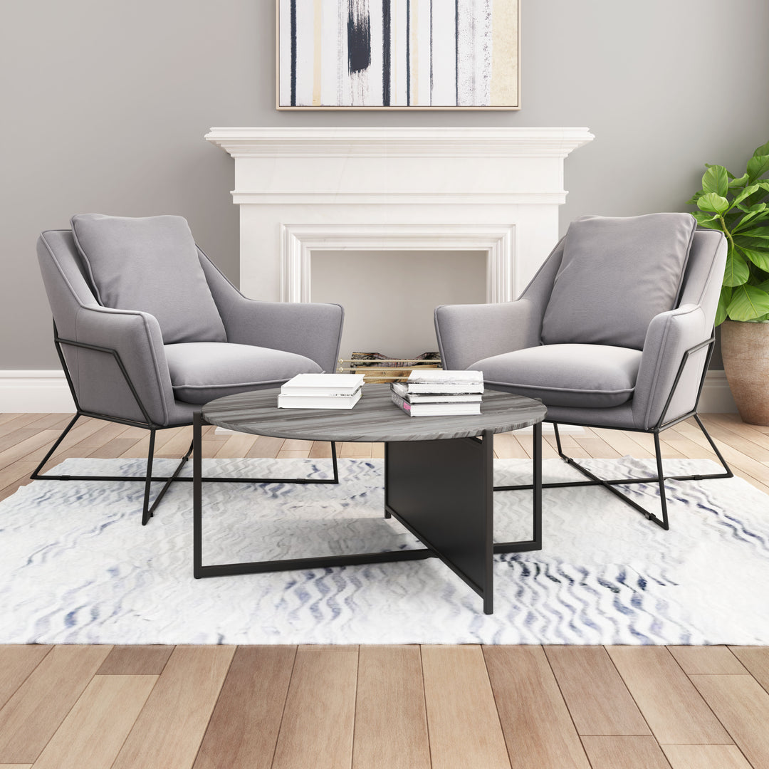 The Mcbride Coffee Table Gray & Black  Era and Style Inspired Home Decor 1