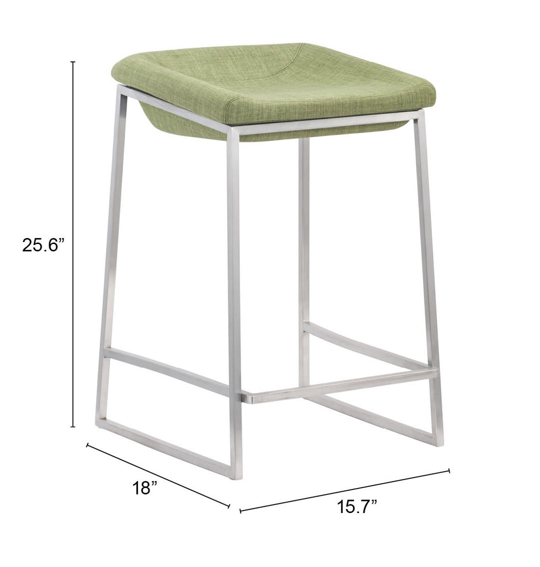 The Lids Counter Stool (Set of 2) Green  Era and Style Inspired Home Decor 1