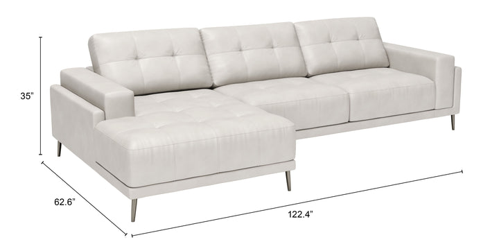 The Bliss LAF Chaise Sectional Beige  Era and Style Inspired Home Decor 1