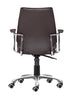 The Enterprise Low Back Office Chair Espresso  Era and Style Inspired Home Decor 1