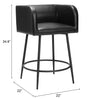 The Horbat Counter Stool (Set of 2) Black  Era and Style Inspired Home Decor 1