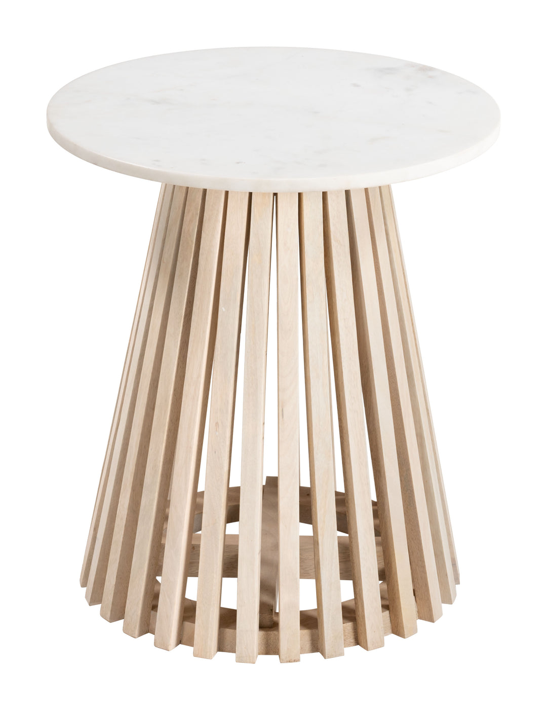 The Mazara Side Table White & Natural  Era and Style Inspired Home Decor 1