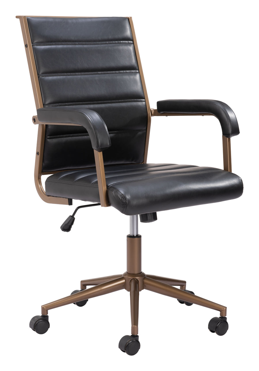 The Auction Office Chair Vintage Black  Era and Style Inspired Home Decor 1