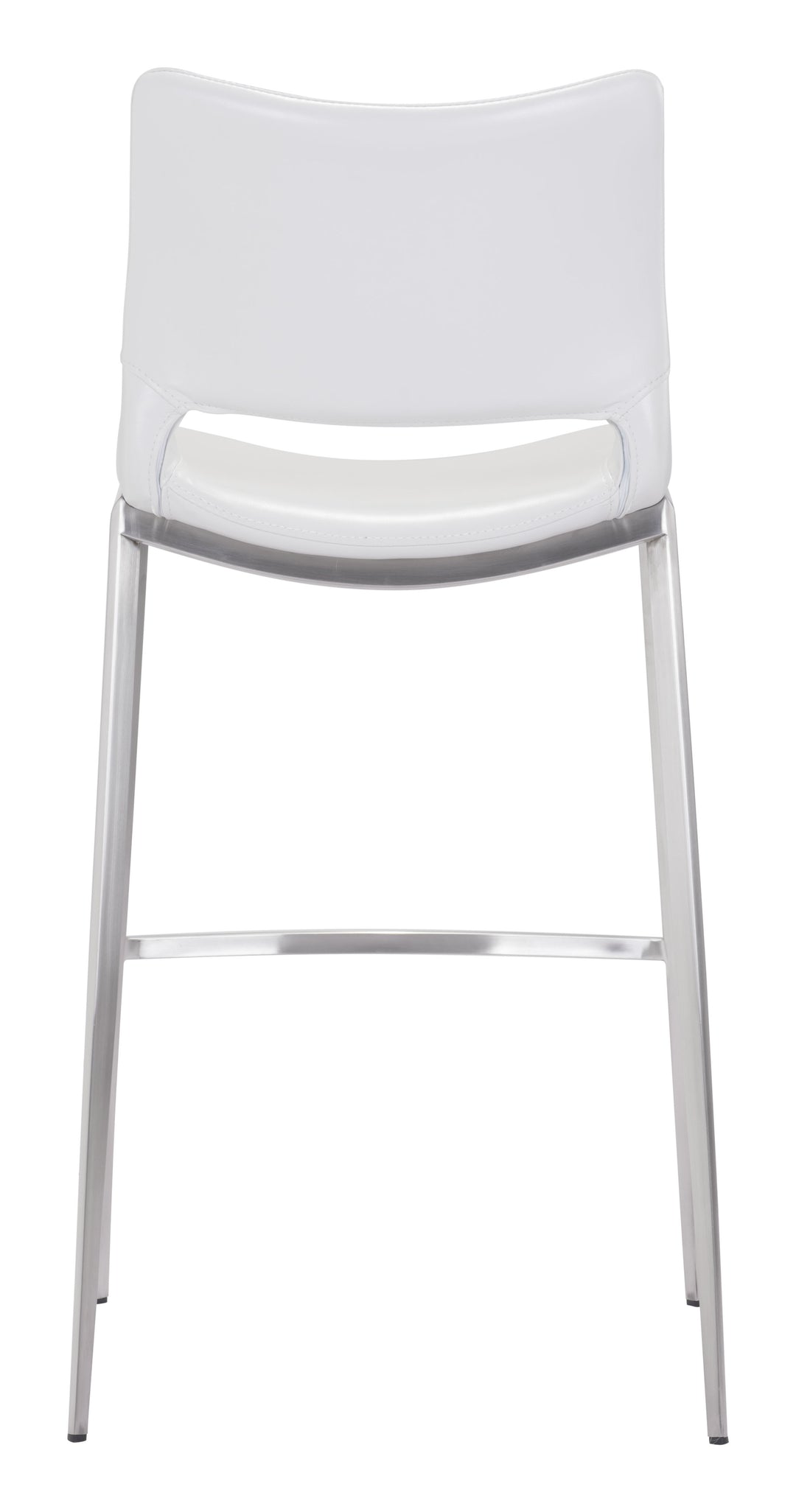 The Ace Barstool (Set of 2) White & Silver  Era and Style Inspired Home Decor 1