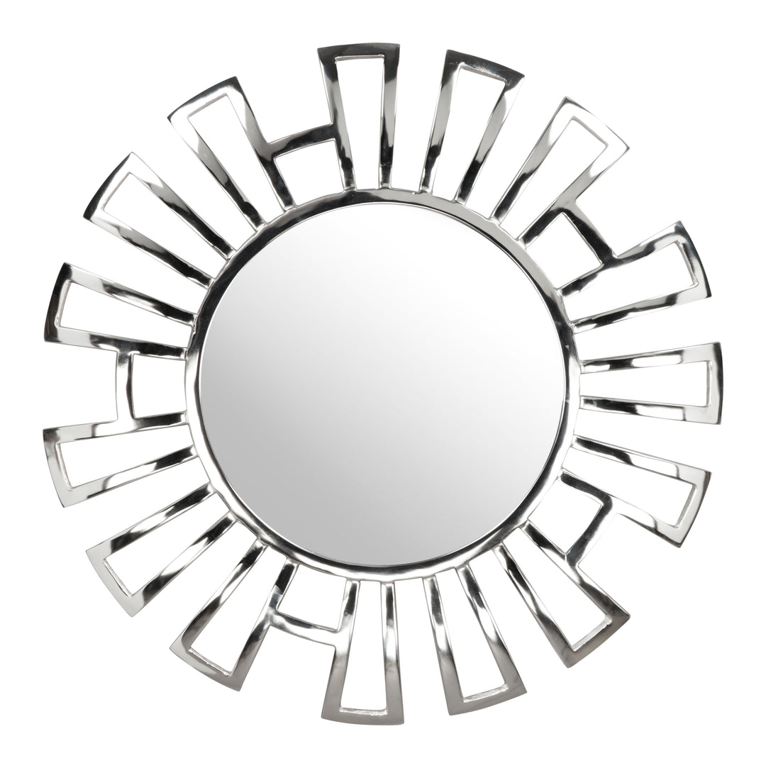 The Calmar Round Mirror Chrome  Era and Style Inspired Home Decor 1