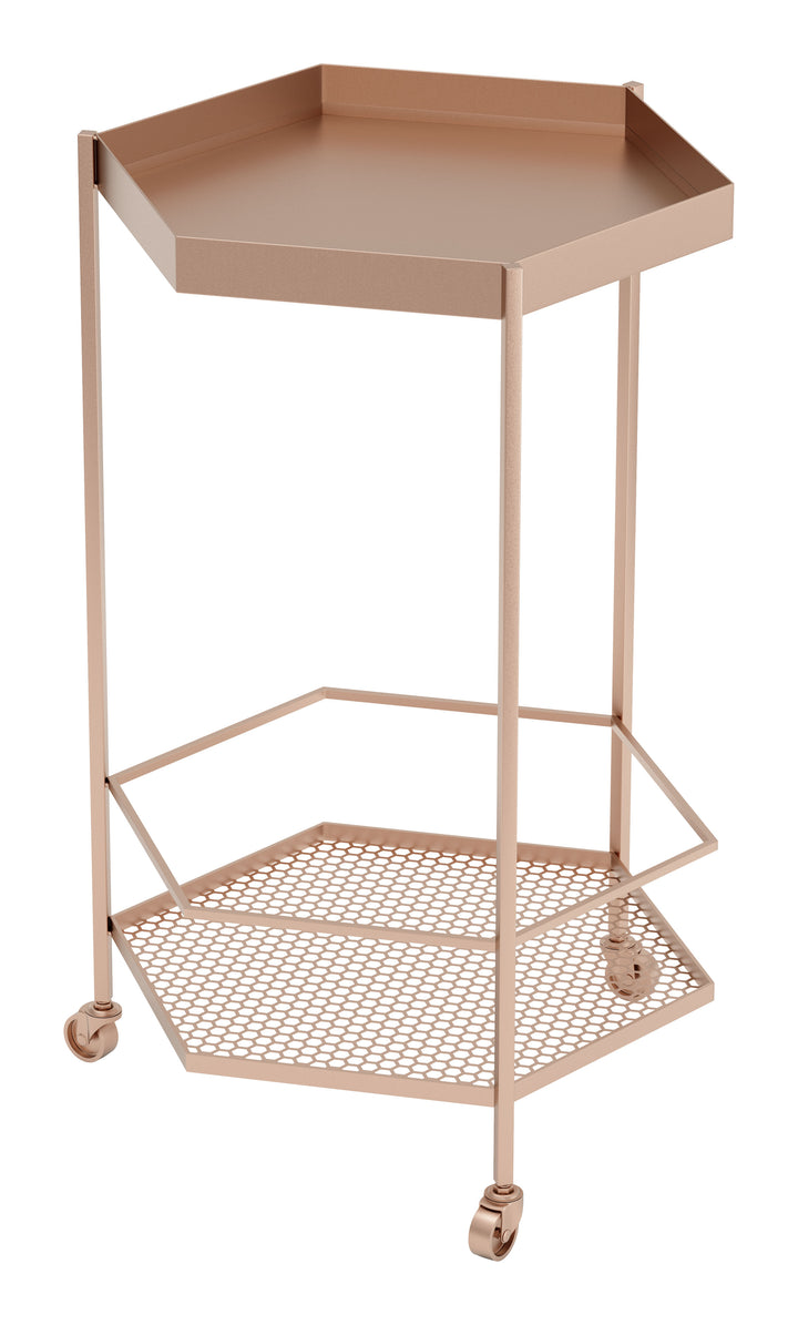 The Hex Bar Cart Copper  Era and Style Inspired Home Decor 1