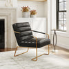 The Dallas Accent Chair Vintage Black  Era and Style Inspired Home Decor 1