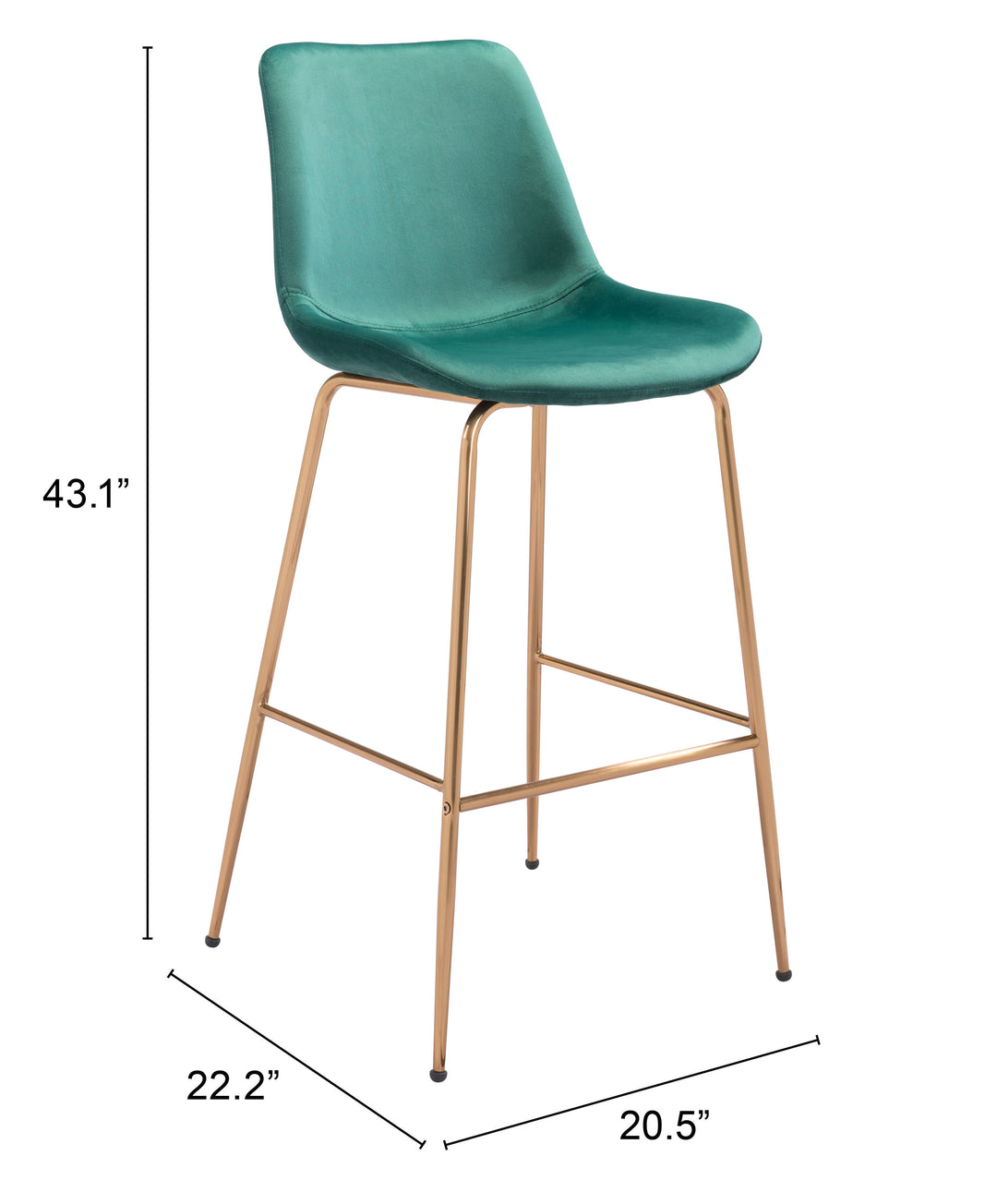 The Tony Barstool Green & Gold  Era and Style Inspired Home Decor 1