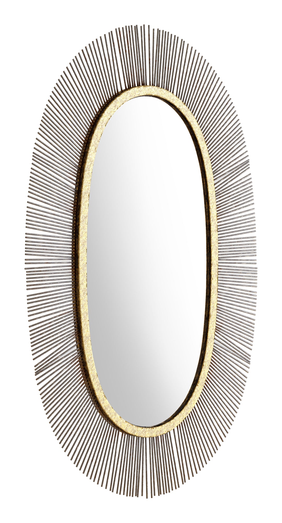 The Juju Oval Mirror Black & Gold  Era and Style Inspired Home Decor 1