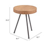 The Stuart Side Table Natural  Era and Style Inspired Home Decor 1