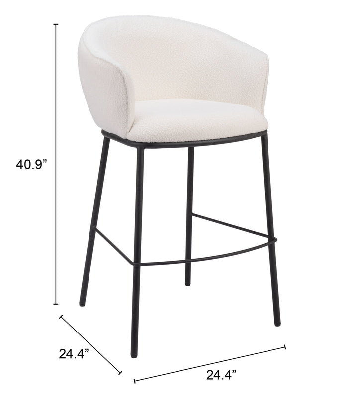 The Essen Barstool Ivory  Era and Style Inspired Home Decor 1