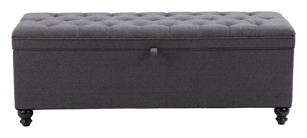 The Halifax Storage Bench Gravel Gray  Era and Style Inspired Home Decor 1