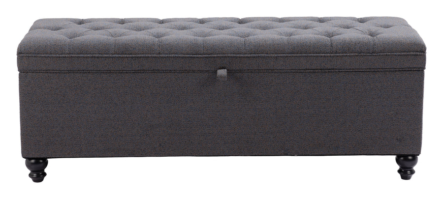 The Halifax Storage Bench Gravel Gray  Era and Style Inspired Home Decor 1