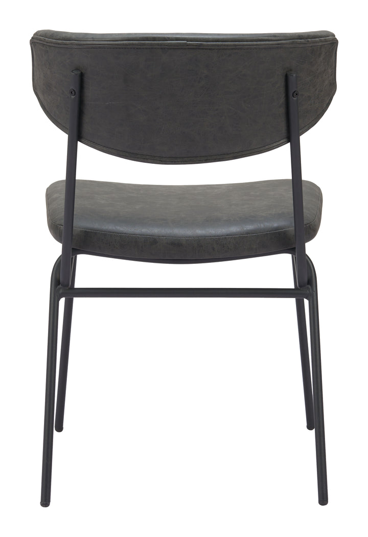 The Charon Dining Chair (Set of 2) Vintage Black  Era and Style Inspired Home Decor 1