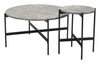 The Malo Coffee Table Set (2-Piece) Gray & Black  Era and Style Inspired Home Decor 1