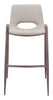 The Desi Barstool (Set of 2) Beige & Walnut  Era and Style Inspired Home Decor 1