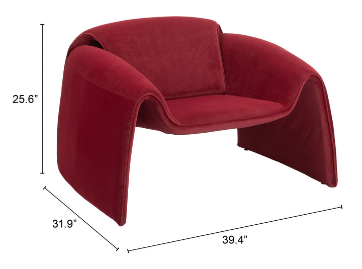 The Horten Accent Chair Red  Era and Style Inspired Home Decor 1