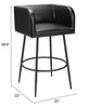 The Horbat Barstool (Set of 2) Black  Era and Style Inspired Home Decor 1