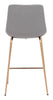 The Tony Counter Stool Gray & Gold  Era and Style Inspired Home Decor 1