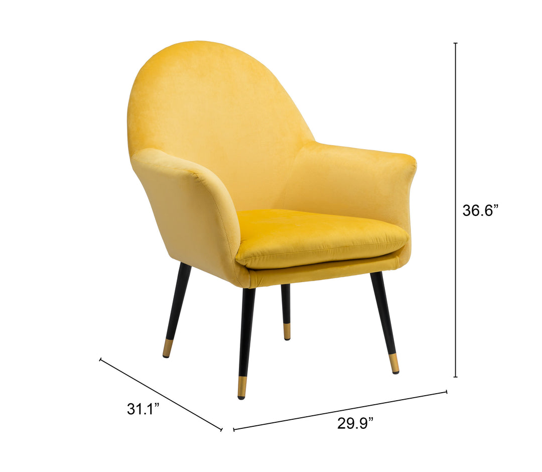 The Alexandria Accent Chair Yellow  Era and Style Inspired Home Decor 1