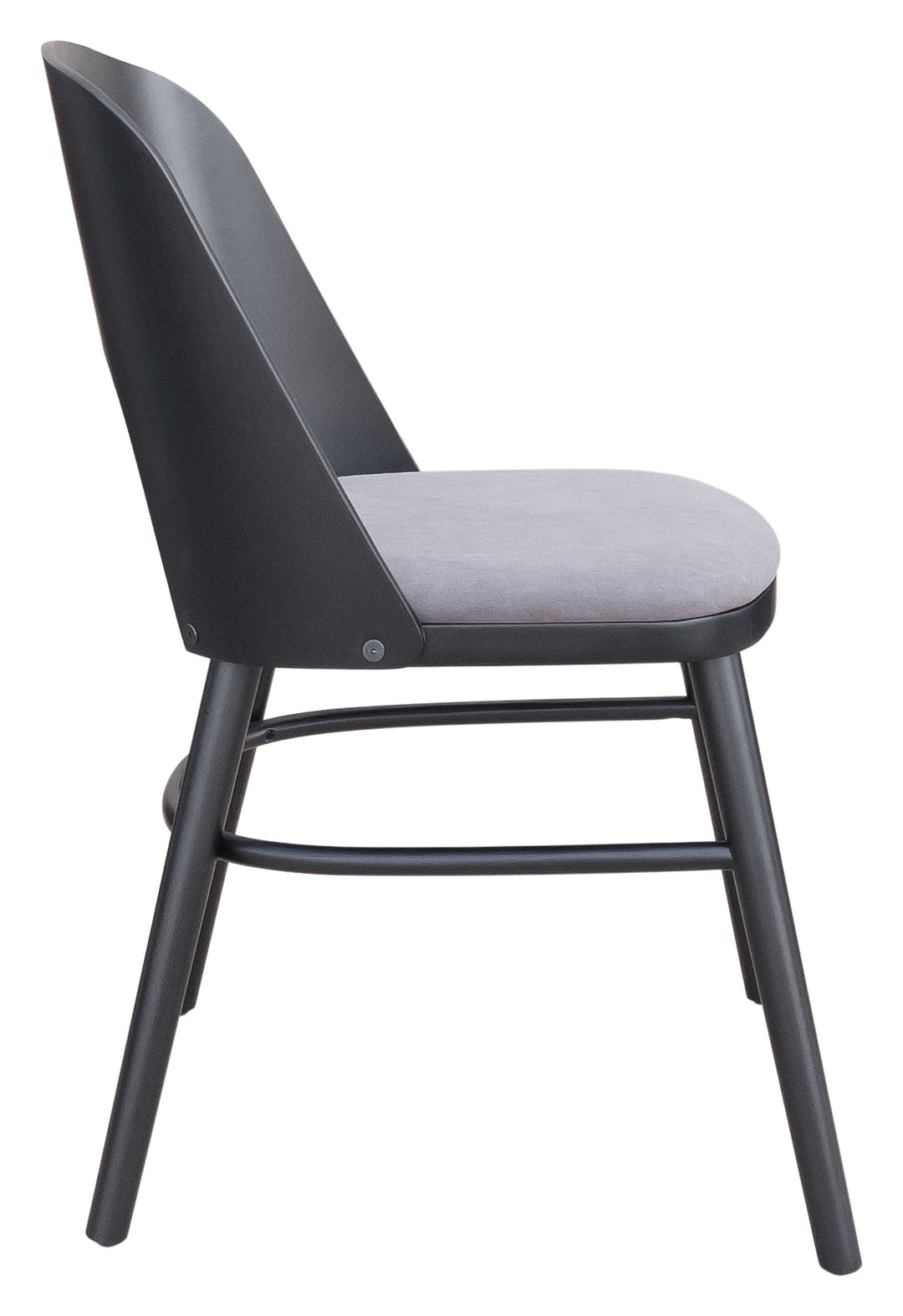 The Iago Dining Chair (Set of 2) Gray & Black  Era and Style Inspired Home Decor 1