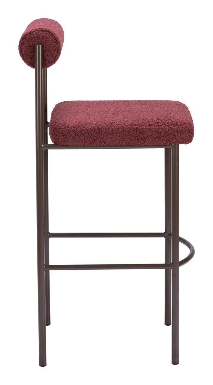 The Livorno Barstool (Set of 2) Red & Bronze  Era and Style Inspired Home Decor 1