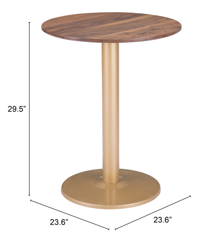 The Alto Bistro Table Brown & Gold  Era and Style Inspired Home Decor 1