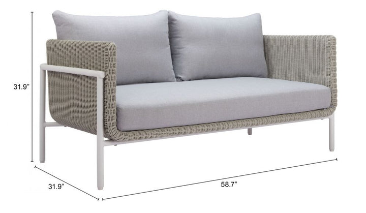 The Frais Loveseat Gray  Era and Style Inspired Home Decor 1