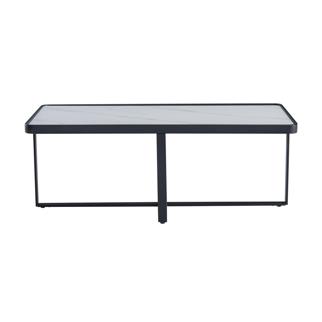 Minimalism Rectangle Coffee Table With Sintered Stone Top