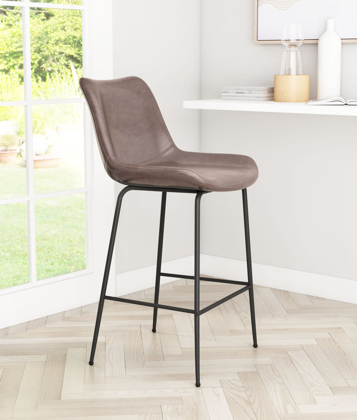 The Byron Counter Stool Brown  Era and Style Inspired Home Decor 1