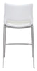 The Ace Counter Stool (Set of 2) White & Silver  Era and Style Inspired Home Decor 1