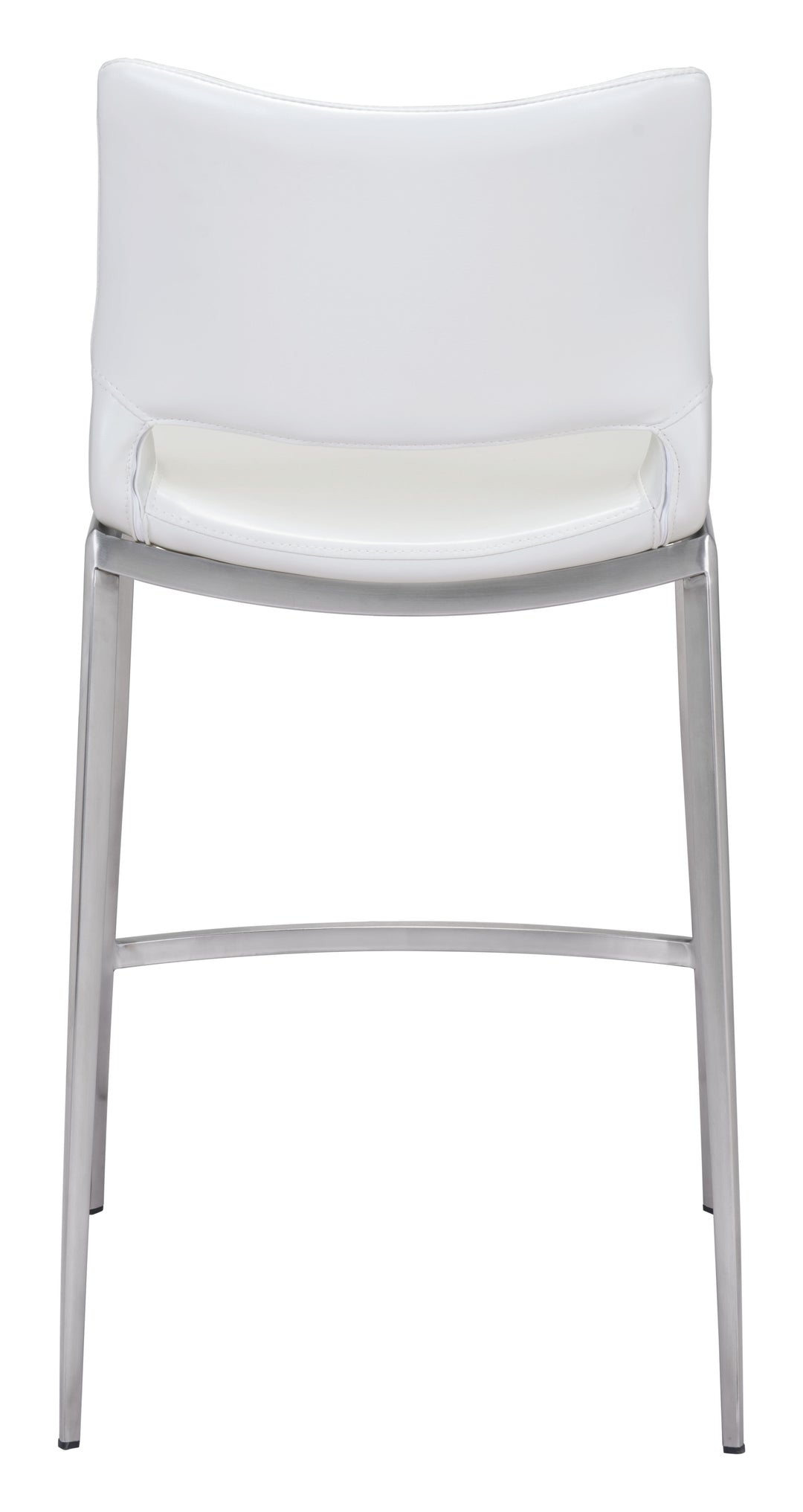 The Ace Counter Stool (Set of 2) White & Silver  Era and Style Inspired Home Decor 1