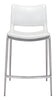 The Ace Counter Stool (Set of 2) White & Silver  Era and Style Inspired Home Decor 1