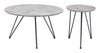 The Kerris Coffee Table Set (2-Piece) Gray & Black  Era and Style Inspired Home Decor 1