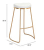 The Bree Barstool (Set of 2) White & Gold  Era and Style Inspired Home Decor 1