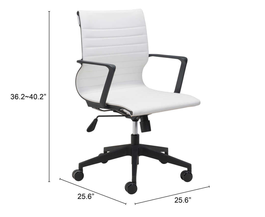 The Stacy Office Chair White  Era and Style Inspired Home Decor 1