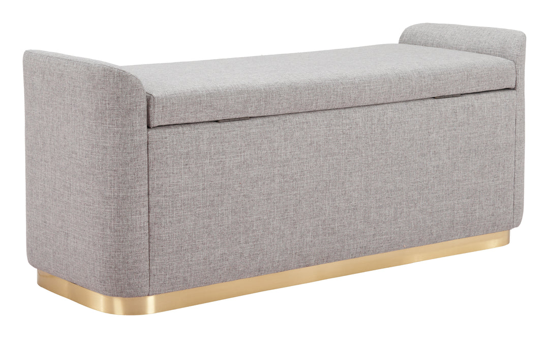 The Dobo Storage Bench Gray  Era and Style Inspired Home Decor 1