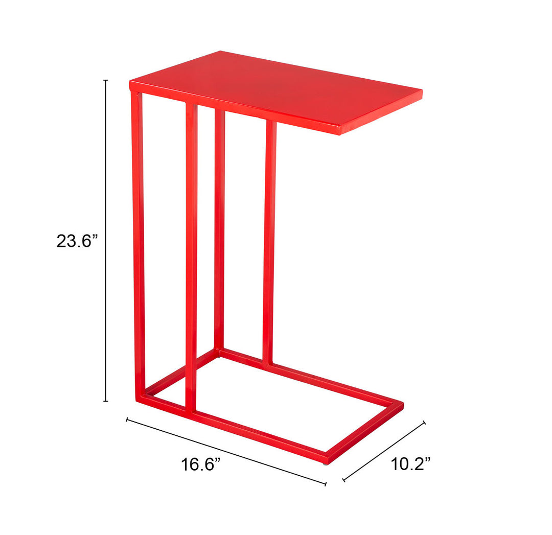 The Atom Side Table Red  Era and Style Inspired Home Decor 1