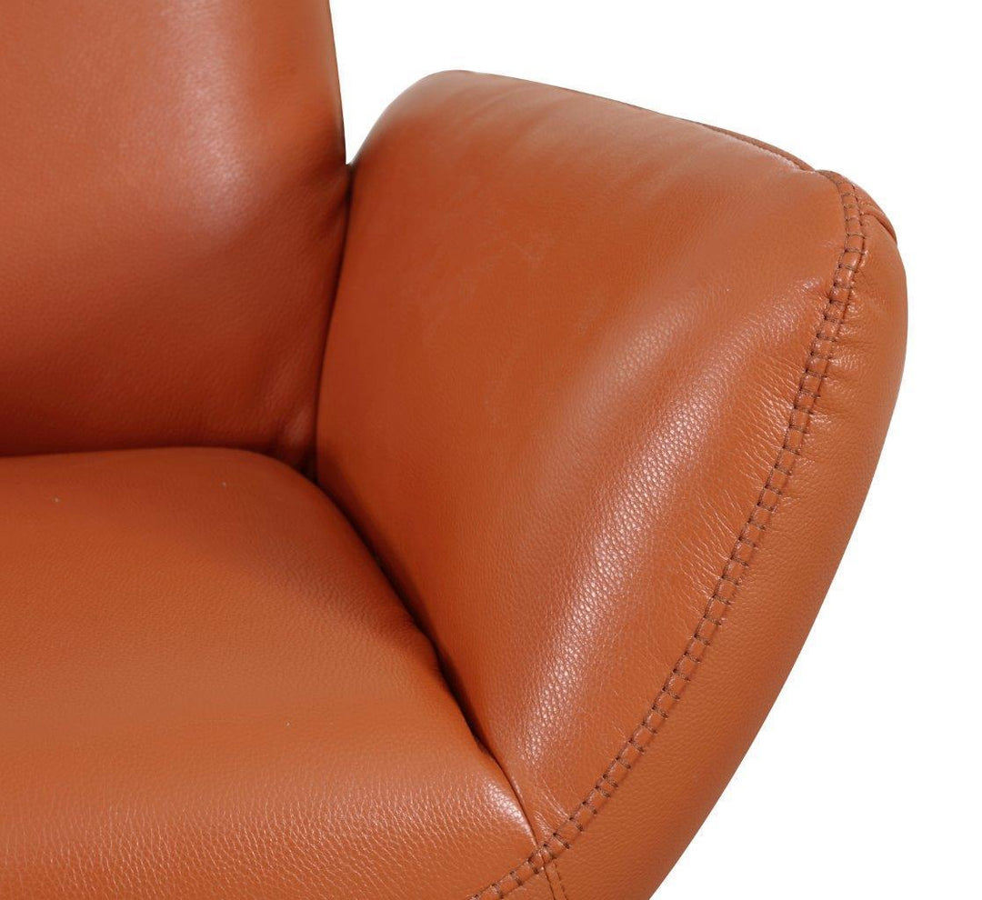 Italian Leather Lounge Chair