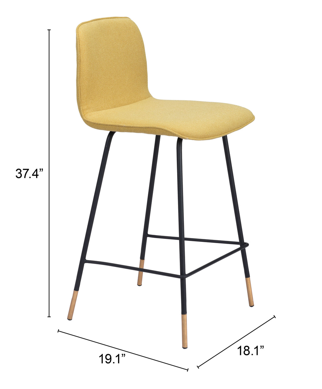 The Var Counter Stool Yellow  Era and Style Inspired Home Decor 1