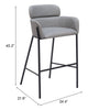 The Bremor Barstool Slate Gray  Era and Style Inspired Home Decor 1