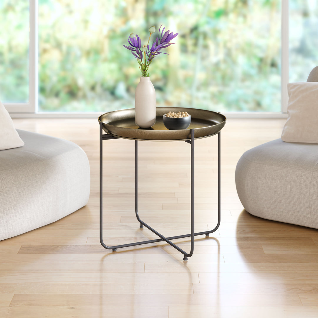 The Bronson Side Table Bronze  Era and Style Inspired Home Decor 1