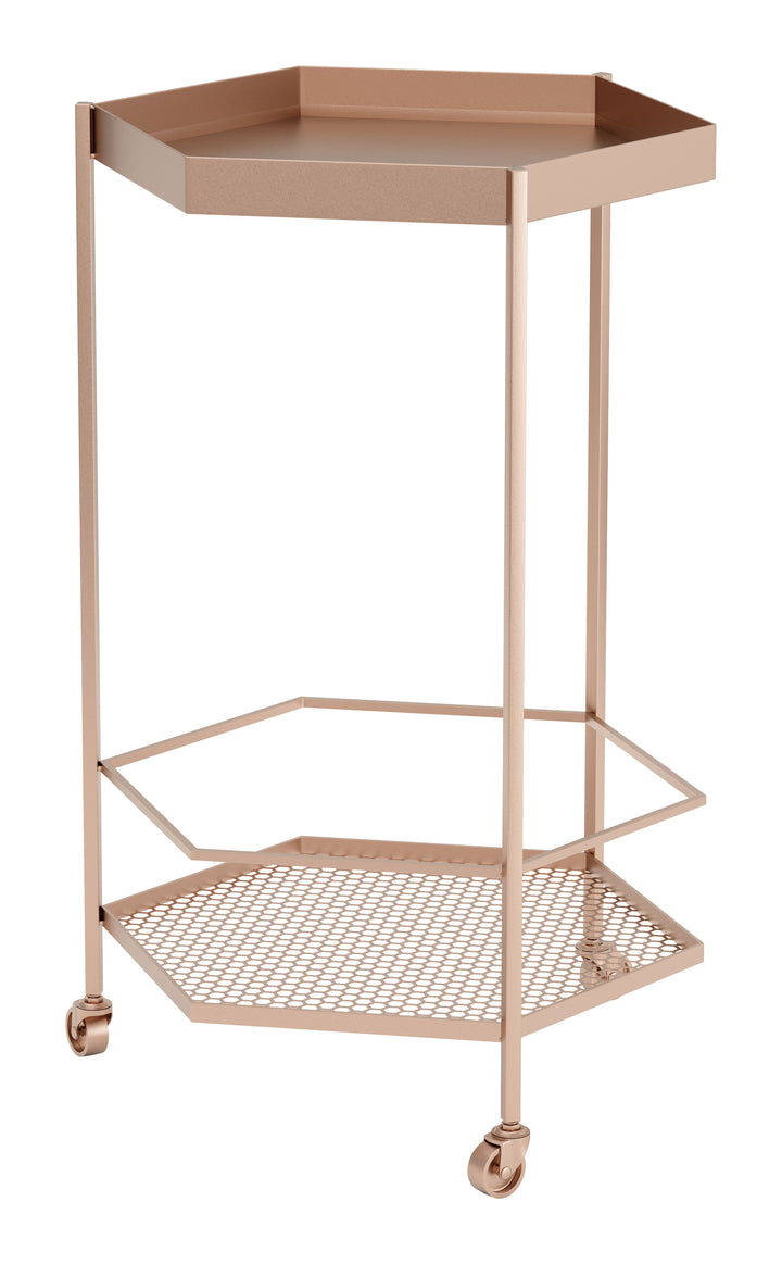 The Hex Bar Cart Copper  Era and Style Inspired Home Decor 1