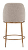 The Nordhavn Swivel Counter Stool Beige & Gold  Era and Style Inspired Home Decor 1