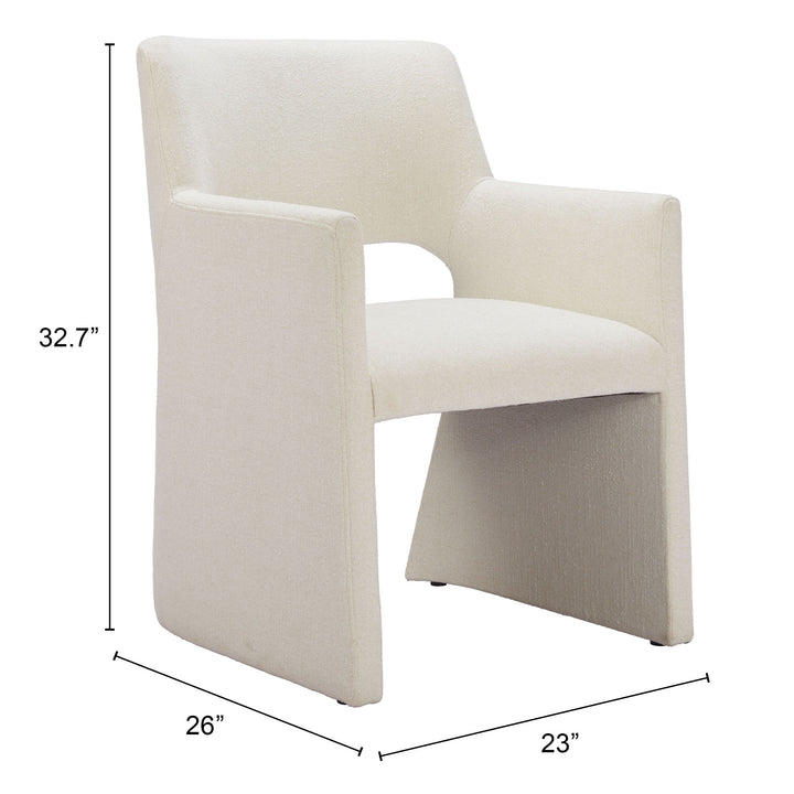 The Minet Dining Chair Linen White  Era and Style Inspired Home Decor 1